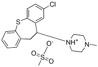 1-(8-chloro-10,11-dihydrodibenzo[b,f]thiepin-10-yl)-4-methylpiperazinium methanesulphonate 结构式