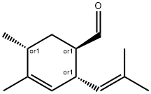 (1alpha,2beta,5beta)-4,5-dimethyl-2-(2-methylpropen-1-yl)cyclohex-3-ene-1-carbaldehyde Struktur