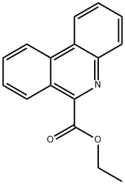 6-Phenanthridinecarboxylic acid ethyl ester 结构式