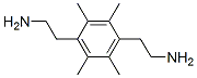 2,3,5,6-テトラメチル-1,4-ベンゼンジエタンアミン 化学構造式