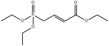 反式-乙基-4-(二乙基膦酰)巴豆酸酯, 42516-28-9, 结构式