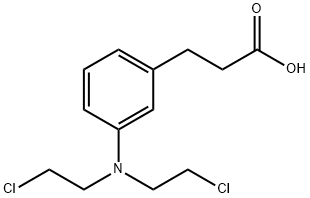 3-[3-[bis(2-chloroethyl)amino]phenyl]propanoic acid|
