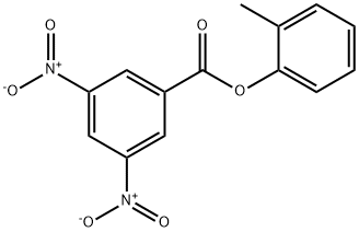 Benzoic acid, 3,5-dinitro-, 2-Methylphenyl ester,4252-55-5,结构式