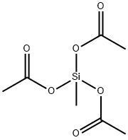 トリアセトキシメチルシラン 化学構造式