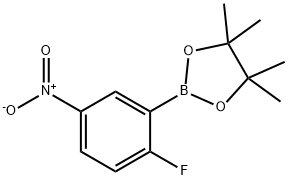 2-FLUORO-5-NITROPHENYLBORONIC ACID PINACOL ESTER Structure