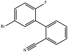 5'-BROMO-2'-FLUOROBIPHENYL-2-CARBONITRILE Structure