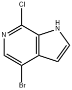 4-溴-7-氯-1H-吡咯并[2,3-C]吡啶,425380-38-7,结构式