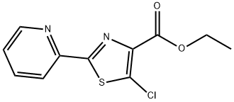 4-Thiazolecarboxylicacid,5-chloro-2-(2-pyridinyl)-,ethylester(9CI) Structure