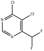 4,5-DICHLORO-6-DIFLUOROMETHYLPYRIMIDINE Structure