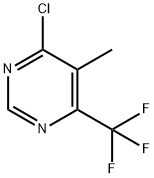 4-CHLORO-5-METHYL-6-TRIFLUOROMETHYLPYRIMIDINE 结构式