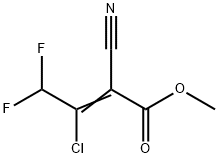 METHYL 3-CHLORO-2-CYANO-4,4-DIFLUOROCROTONATE Structure