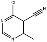 4-CHLORO-5-CYANO-6-METHYLPYRIMIDINE Structure