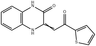 3-(2-OXO-2-THIOPHEN-2-YL-ETHYLIDENE)-3,4-DIHYDRO-1H-QUINOXALIN-2-ONE Structure