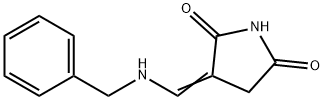 2,5-Pyrrolidinedione, 3-[[(phenylmethyl)amino]methylene]- (9CI) 结构式