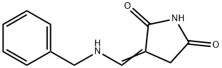 2,5-Pyrrolidinedione, 3-[[(phenylmethyl)amino]methylene]- (9CI) 化学構造式