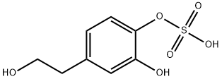 4-(2-Hydroxyethyl)-1,2-benzenediol 1-(Hydrogen Sulfate) 化学構造式