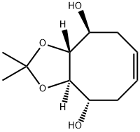 Cycloocta-1,3-dioxole-4,9-diol, 3a,4,5,8,9,9a-hexahydro-2,2-dimethyl-, (3aR,4S,9S,9aR)- (9CI),425409-14-9,结构式