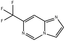 7-トリフルオロメチルイミダゾ[1, 2-C]ピリミジン 化学構造式