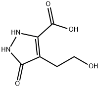 3-HYDROXY-4-(2-HYDROXYETHYL)-1H-PYRAZOLE-5-CARBOXYLIC ACID Struktur