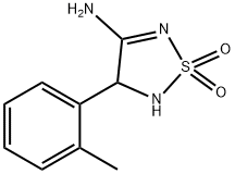 1,2,5-Thiadiazol-3-amine, 4,5-dihydro-4-(2-methylphenyl)-, 1,1-dioxide (9CI) Structure