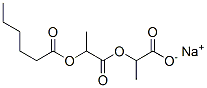 sodium 2-(1-carboxyethoxy)-1-methyl-2-oxoethyl hexanoate  Structure