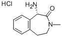 2H-3-Benzazepin-2-one, 1-amino-1,3,4,5-tetrahydro-3-methyl-, hydrochloride (1:1), (1S)- Struktur