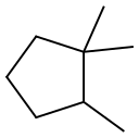 1,1,2-TRIMETHYLCYCLOPENTANE 结构式