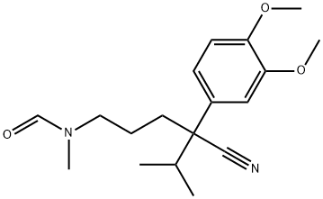 2-Isopropyl-2-(3,4-dimethoxyphenyl)-5-[(formyl)methylamino]pentanenitrile 结构式