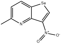 5-メチル-3-ニトロセレノロ[3,2-b]ピリジン 化学構造式