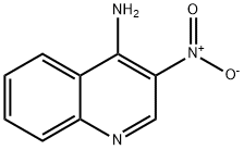 3-ニトロキノリン-4-アミン 化学構造式