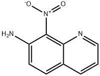 8-ニトロキノリン-7-アミン 化学構造式