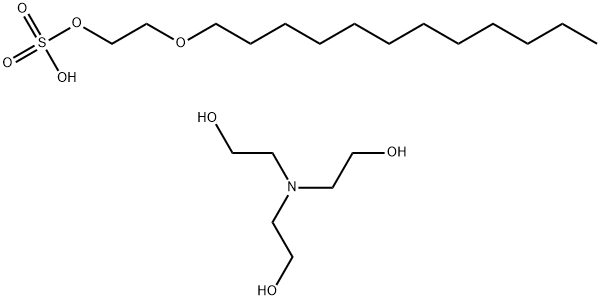 tris(2-hydroxyethyl)ammonium 2-(dodecyloxy)ethyl sulphate Struktur