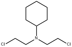 N,N-Bis(2-chloroethyl)cyclohexanamine,4261-59-0,结构式