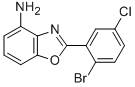 2-(2-BROMO-5-CHLORO-PHENYL)-BENZOOXAZOLE-4-YLAMINE 化学構造式