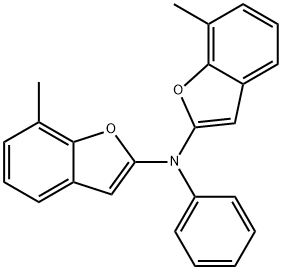 2-Benzofuranamine,  7-methyl-N-(7-methyl-2-benzofuranyl)-N-phenyl-,426266-19-5,结构式