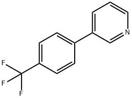 3-[4-(トリフルオロメチル)フェニル]ピリジン 化学構造式