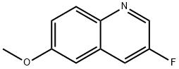 3-フルオロ-6-メトキシキノリン 化学構造式