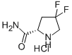 4,4-二氟-L-脯氨酰胺 盐酸盐, 426844-51-1, 结构式