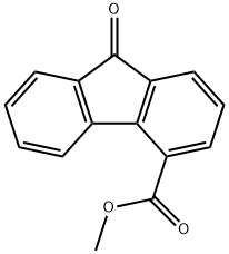 METHYL 9-OXO-9H-FLUORENE-4-CARBOXYLATE 化学構造式