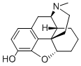 4,5α-エポキシ-17-メチルモルフィナン-3-オール 化学構造式