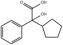 フェニルシクロペンチルグリコール酸 化学構造式