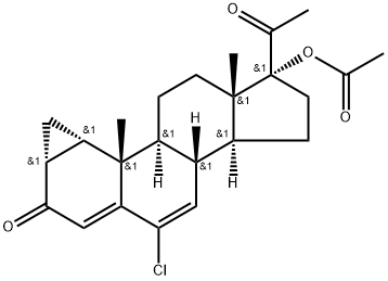 醋酸环丙氯地孕酮 结构式