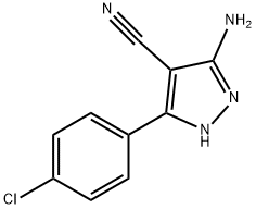 5-AMINO-3-(4-CHLOROPHENYL)-1H-PYRAZOLE-4-CARBONITRILE Structure