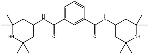N，N’-ビス（2，2，6，6-テトラメチル-4-ピペリジニル）イソフタルアミド 化学構造式