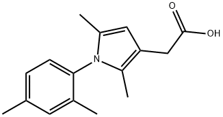 2-[1-(2,4-dimethylphenyl)-2,5-dimethyl-pyrrol-3-yl]acetic acid Structure