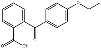 2-(4-エトキシベンゾイル)安息香酸 化学構造式