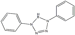 4,5-Dihydro-1,4-diphenyl-1H-tetrazaborole Structure