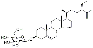 25,26-Dehydro β-Sitosterol β-D-Glucoside Structure