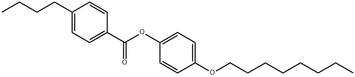 4-ブチル安息香酸4-n-オクチルオキシフェニル 化学構造式
