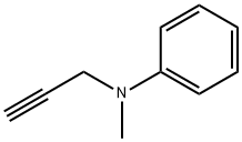 N-フェニル-N-メチル-2-プロピン-1-アミン 化学構造式